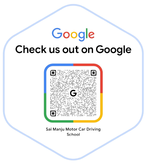 Scan QR code to review Sai Manju Motor Car Driving School on Google